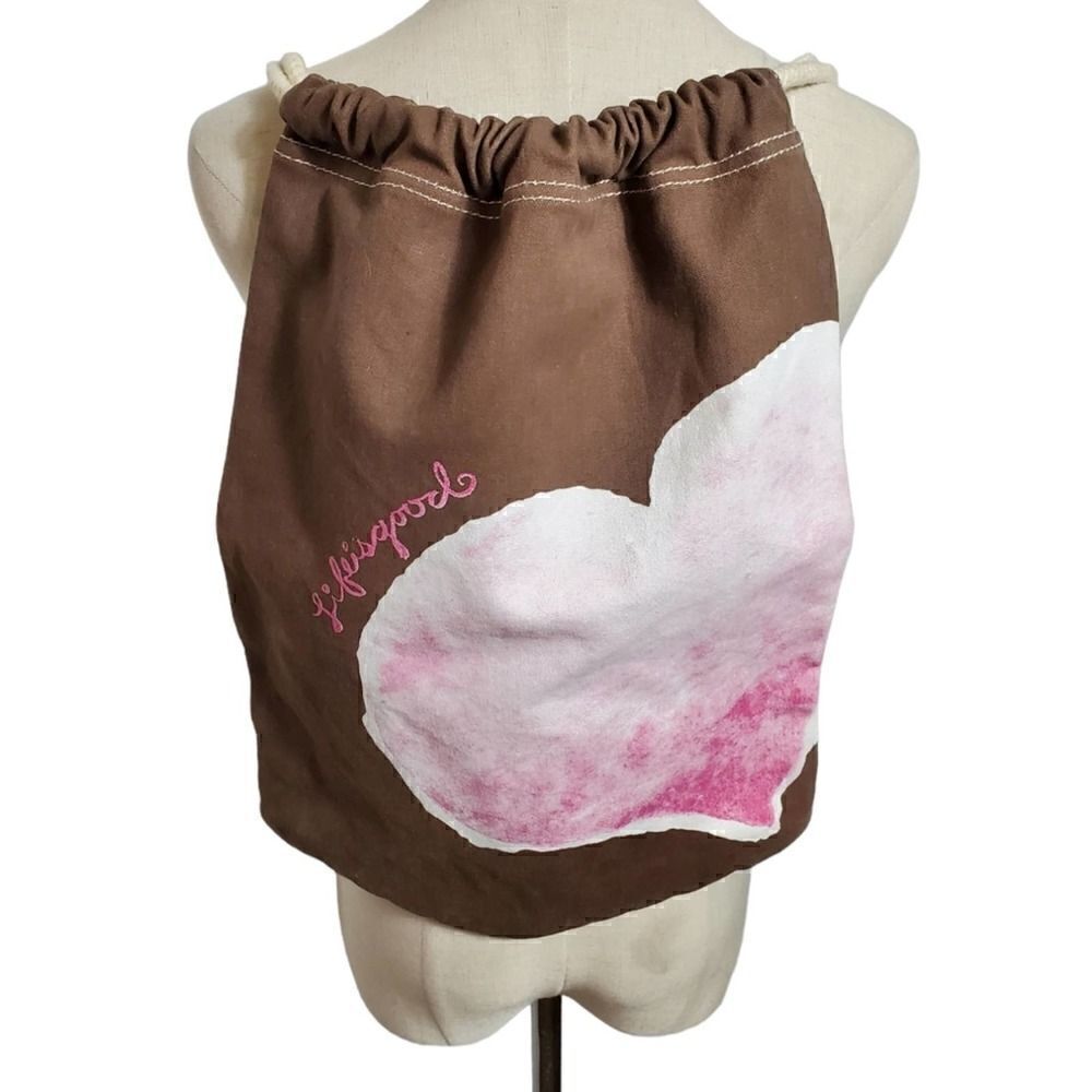 Life Is Good Brown Heart Backpack